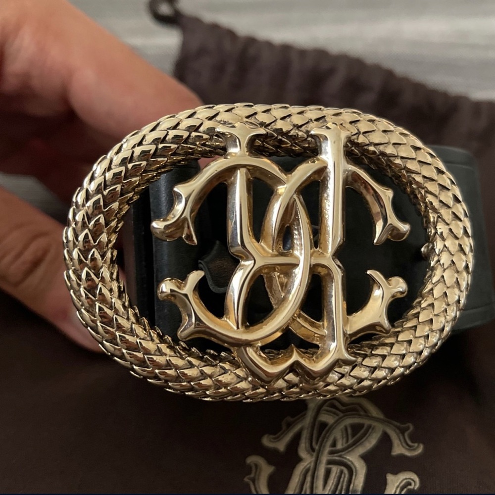 Roberto Cavalli men’s black belt